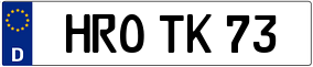 Truck License Plate